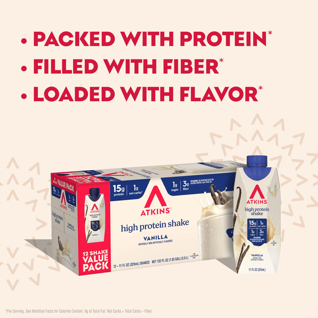 Vanilla High Protein Shake 12 Count O986949