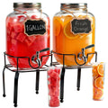 1 Gallon Glass Drink Dispensers with Spigot O6978