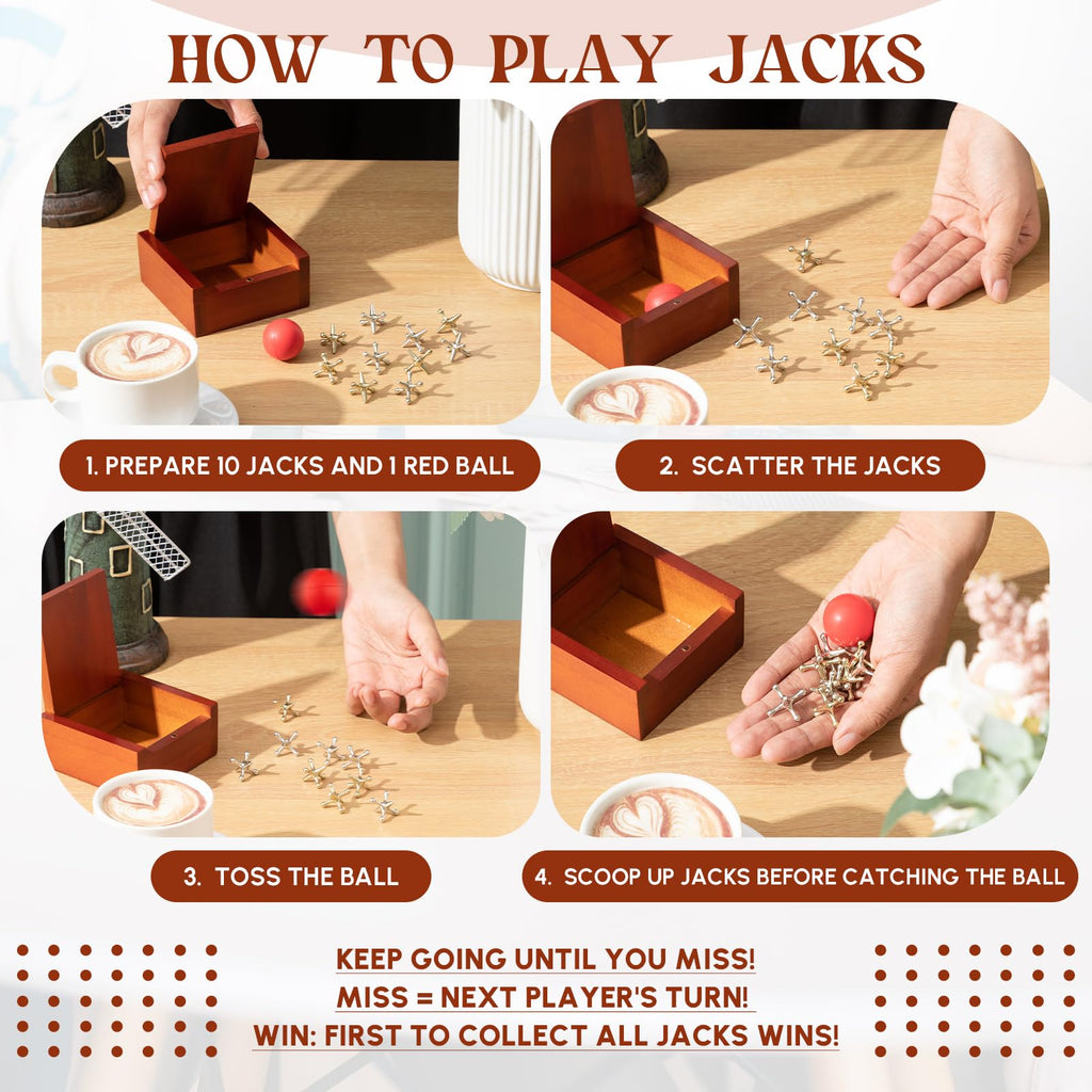 Metal Jacks Game with Balls A662427