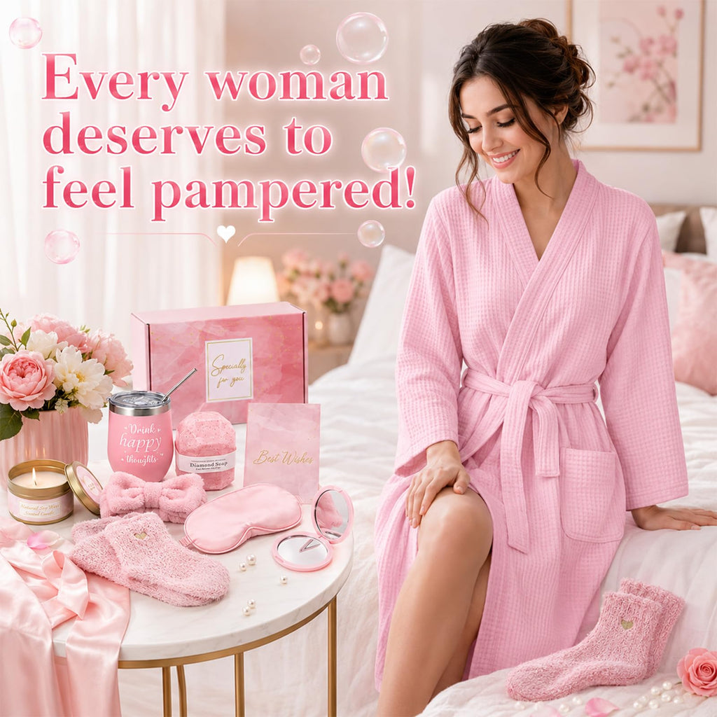 14 Pcs Pink Spa Robe Set B338