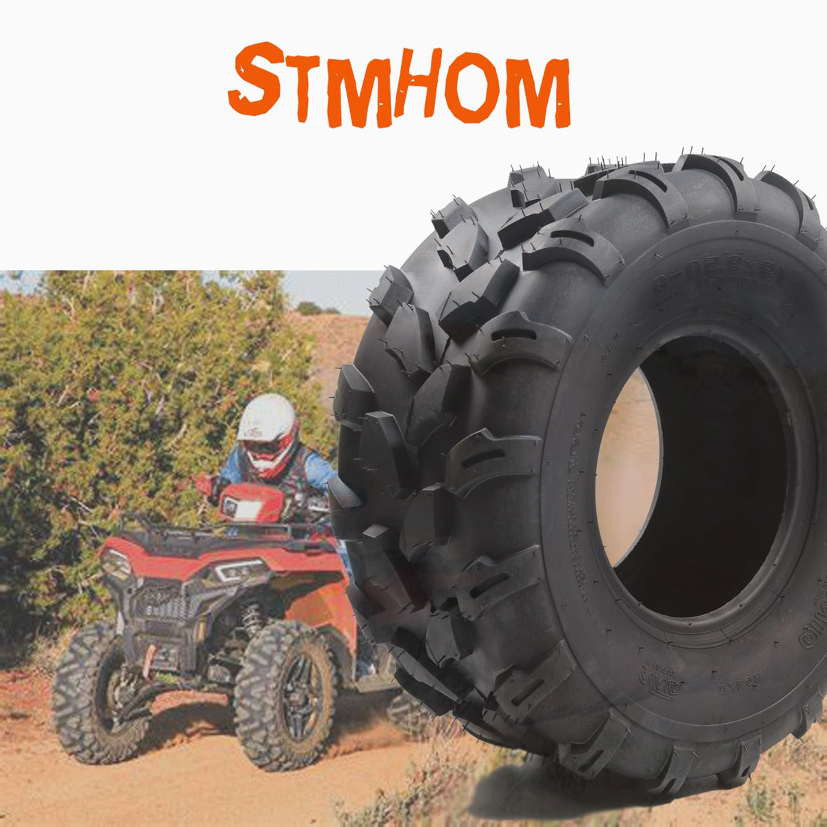 Set of 2 18X7X8 Tubeless ATV/UTV Tires 4 PR Q575
