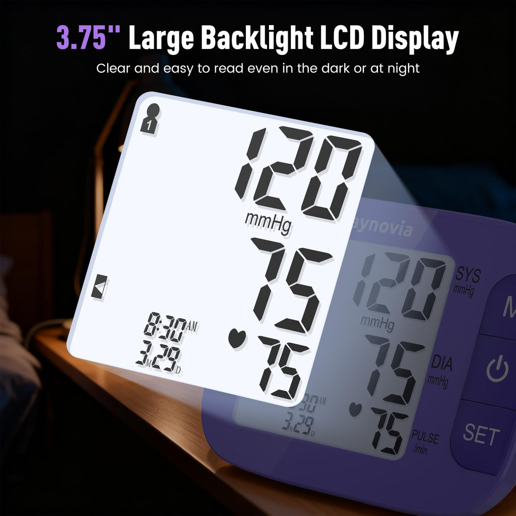 Upper Arm Blood Pressure Monitor 8.6-16.5 in Cuff Purple R434067
