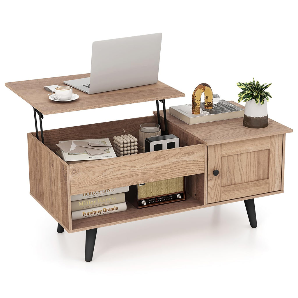 Lift Top Coffee Table with Storage and Hidden Compartment Z489