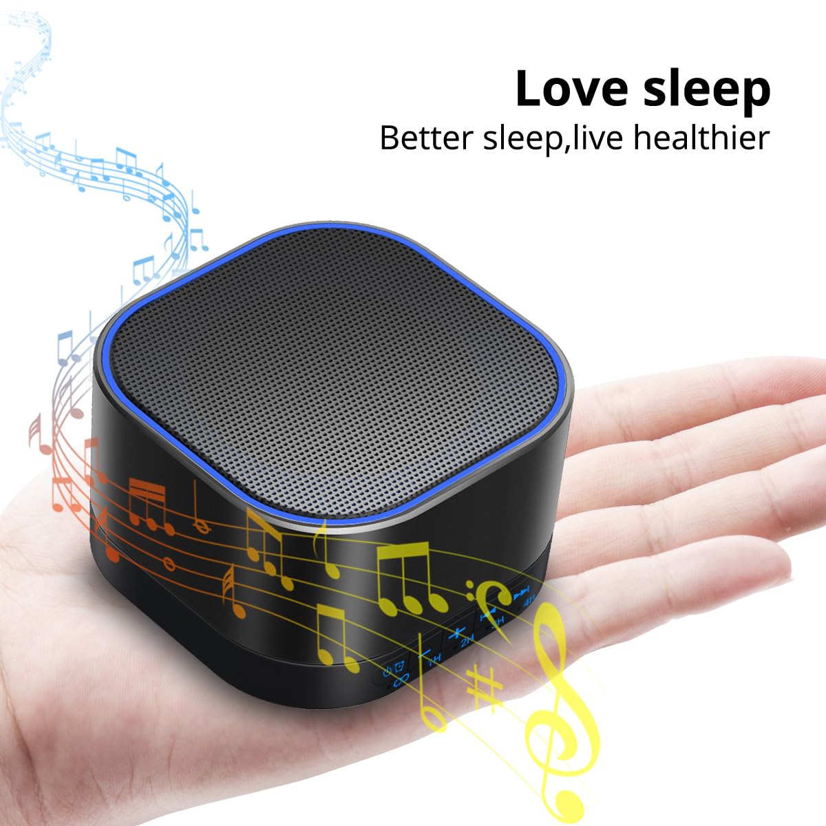 White Noise Machine with 20 Non Looping Sounds U47988
