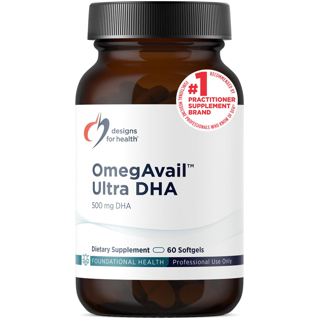 500mg DHA 100mg EPA Triglyceride Fish Oil 60 Softgels U4959