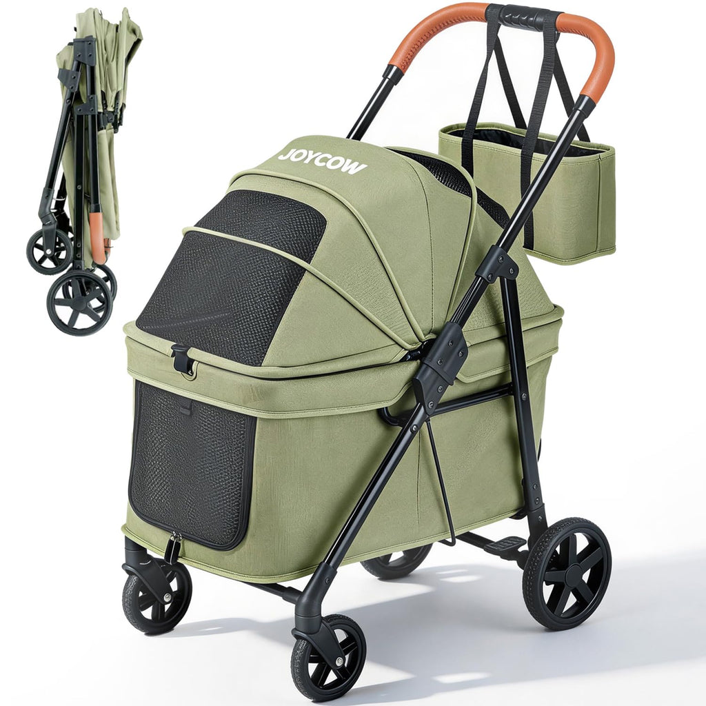 Foldable Pet Stroller Green D921691