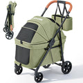 Foldable Pet Stroller Green D921691