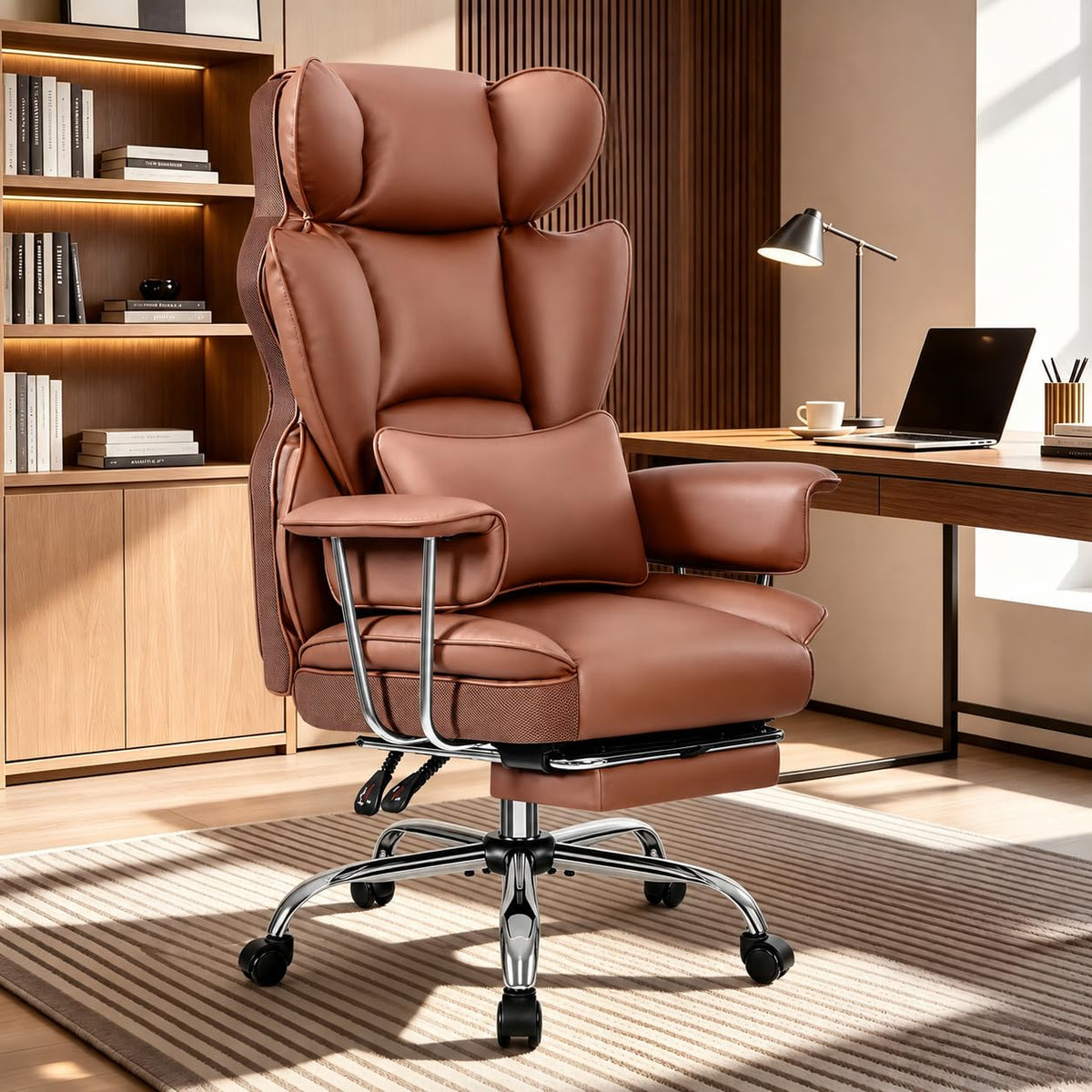 Big and Tall High Back Office Chair with Footrest B1793