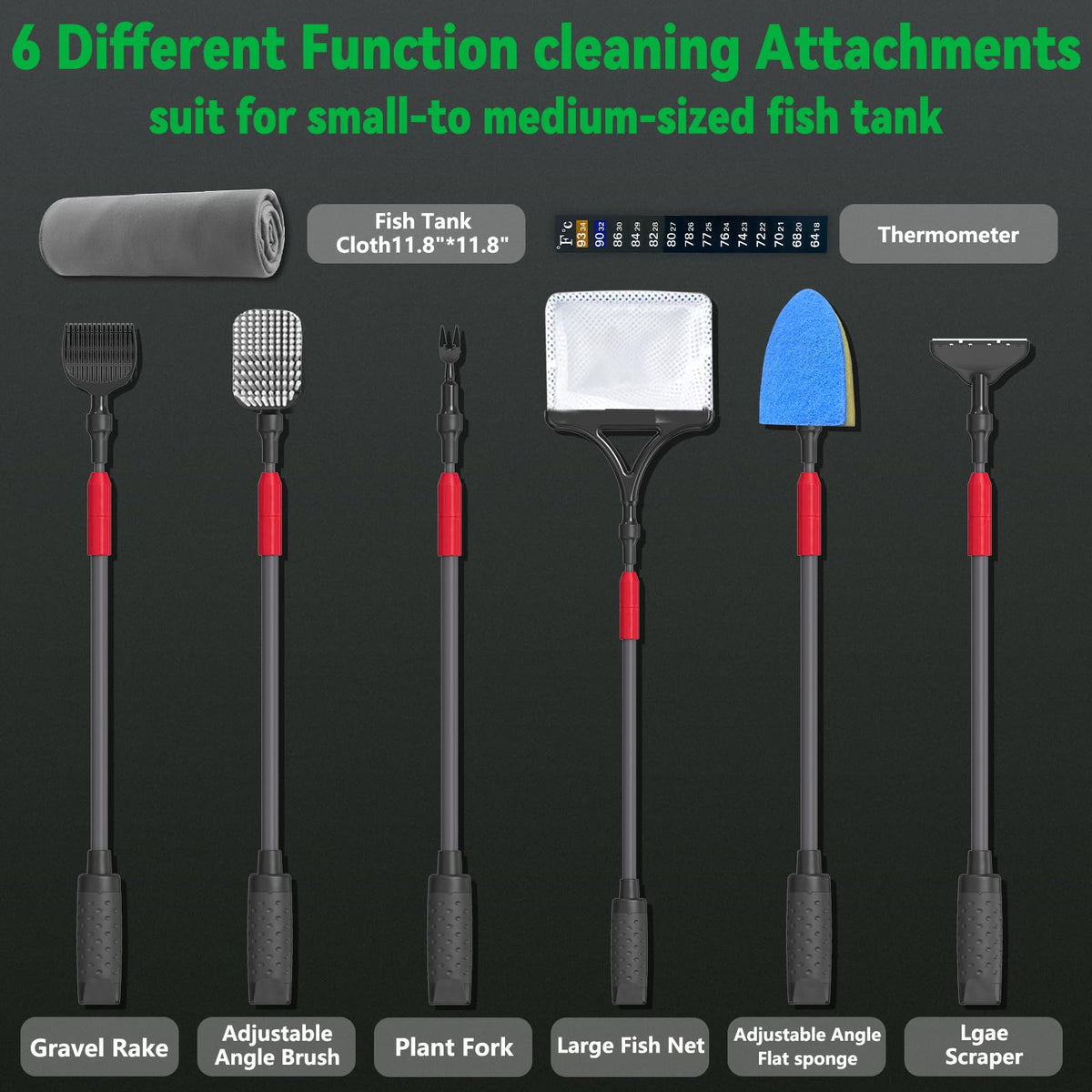 6 in 1 Fish Tank Cleaning Kit H886