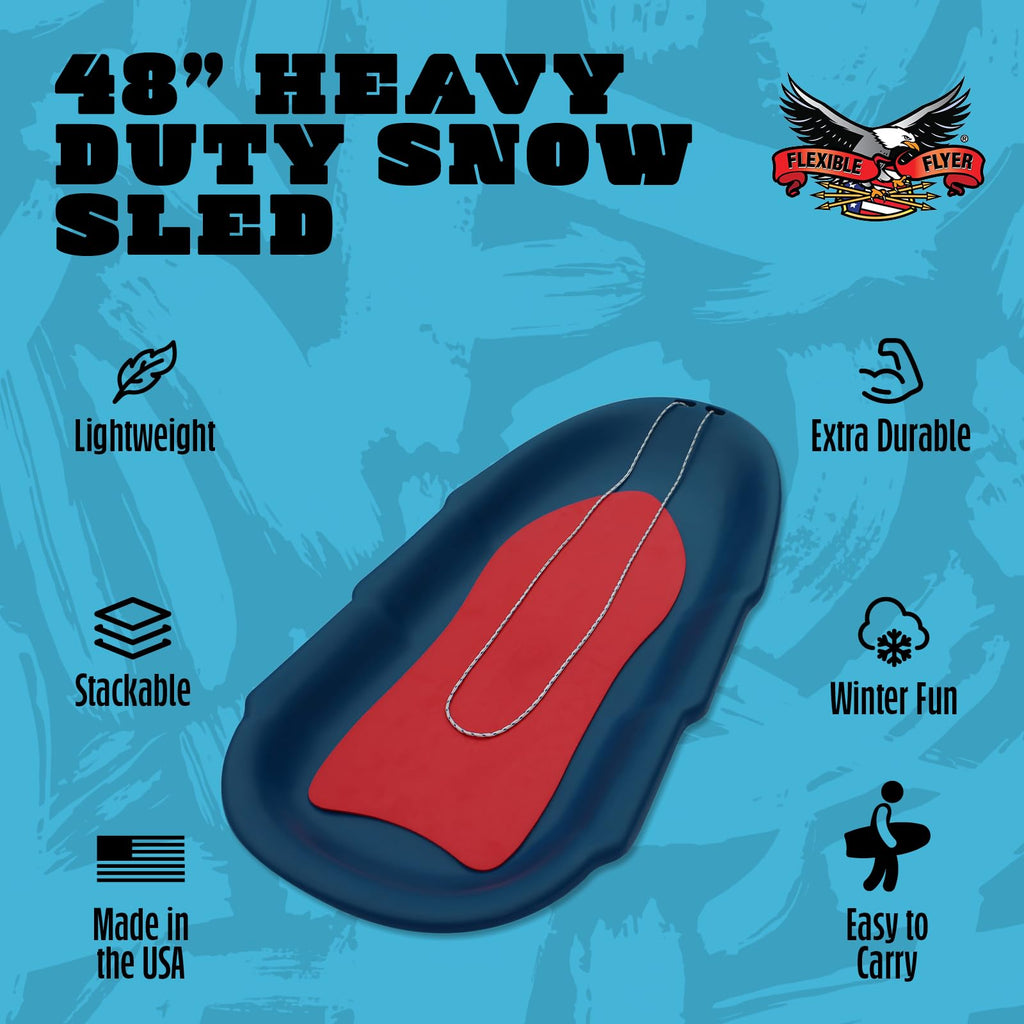 Heavy Duty Plastic Snow Sled D82566