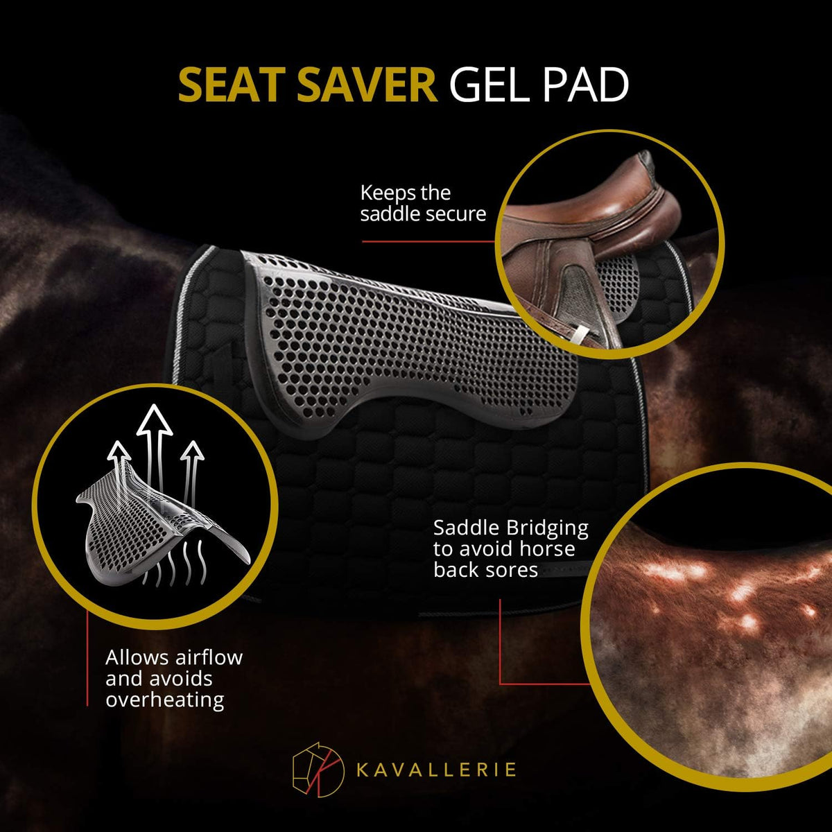 Gel English Saddle Pad T68073