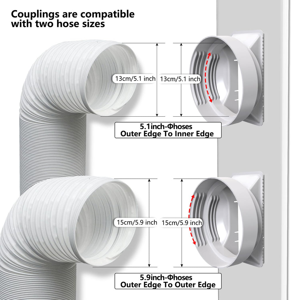 105" Sliding Door AC Vent Kit with Screen Net B233818