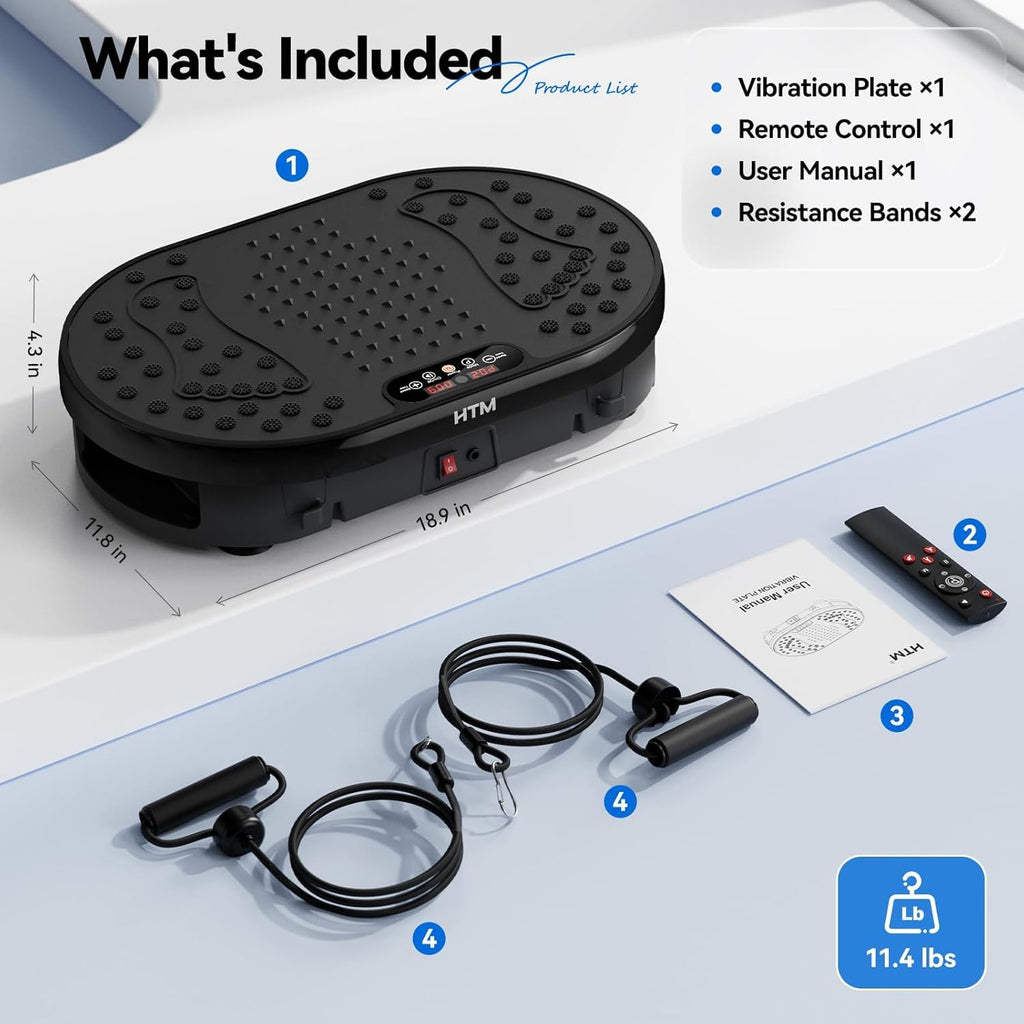 Vibration Plate Exercise Machine with Remote Control O766