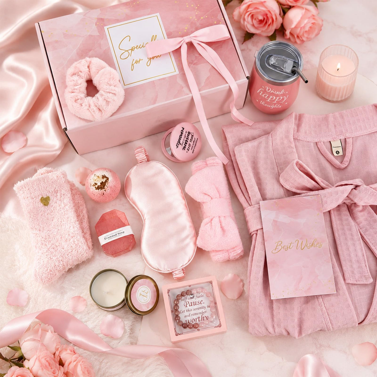 14 Pcs Pink Spa Robe Set B338