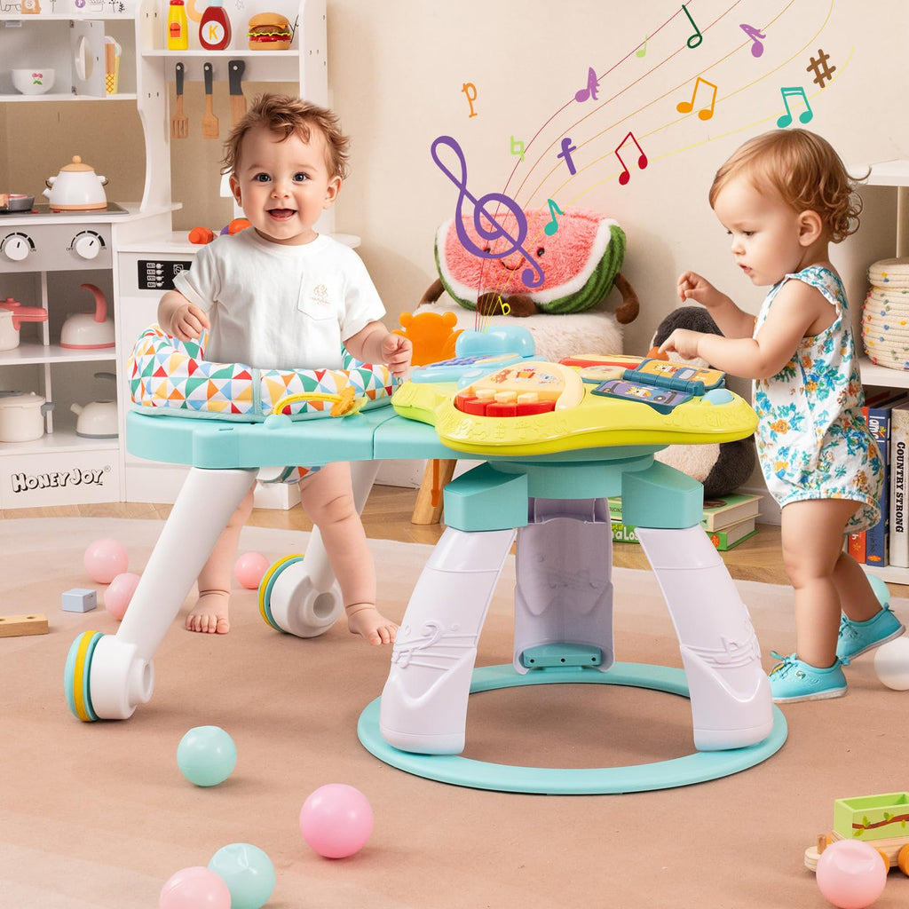 3 in 1 Baby Activity Center Walker with Play Table Green O835