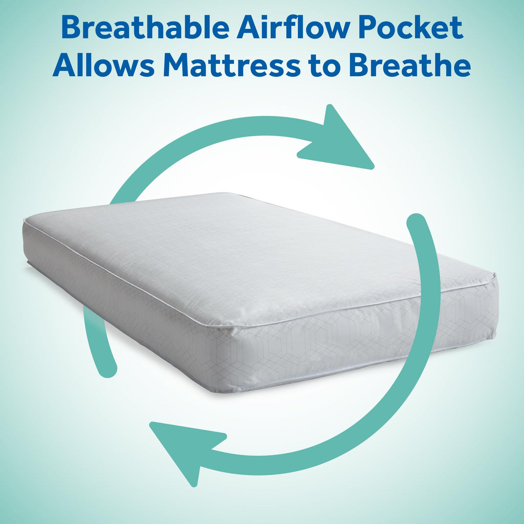 Infant & Toddler Crib Mattress, 204 Coils, Waterproof Breathable U7076
