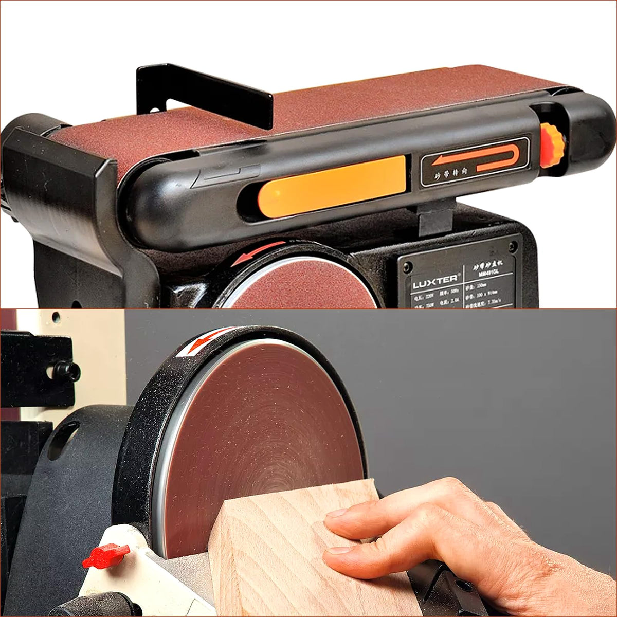 4x36 Inch Aluminum Oxide Sanding Belts and 6 Inch No-hole Sanding Discs A833