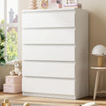White 5 Drawer Dresser Chest of Drawers N4272
