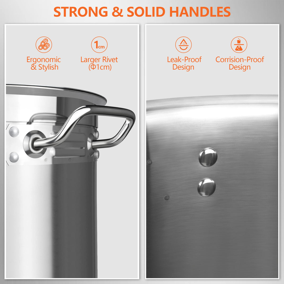 40 Quart Stainless Steel Stock Pot with Lid X27479