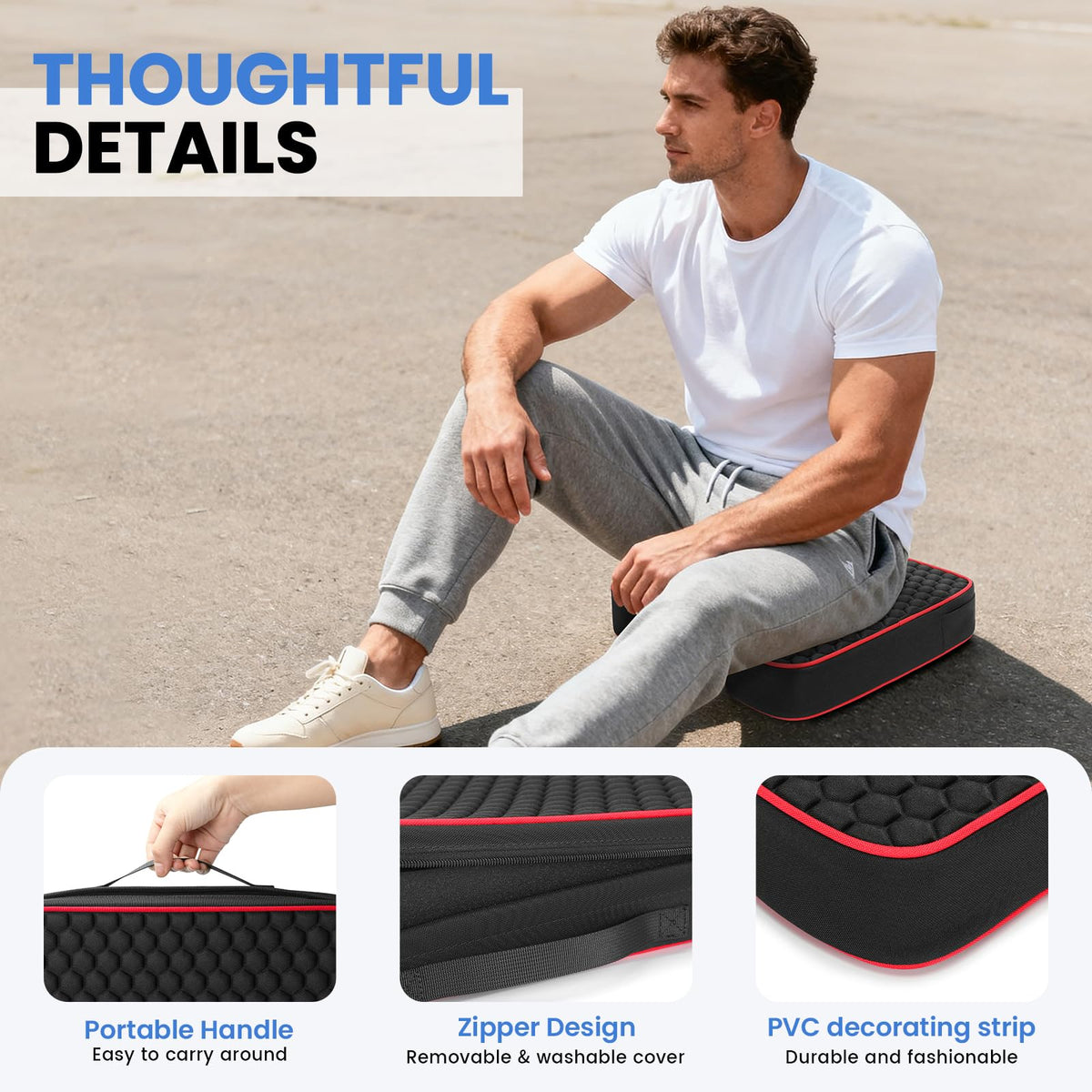 Portable Bleacher Seat Cushions with 2.5" Thick Foam L980