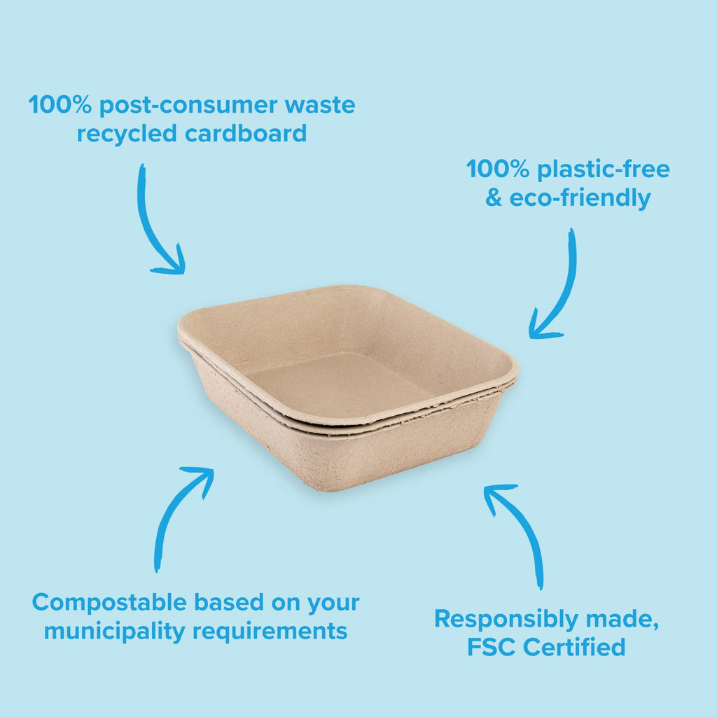Large Disposable Cat Litter Box + Disposable Litter Scooper F8236
