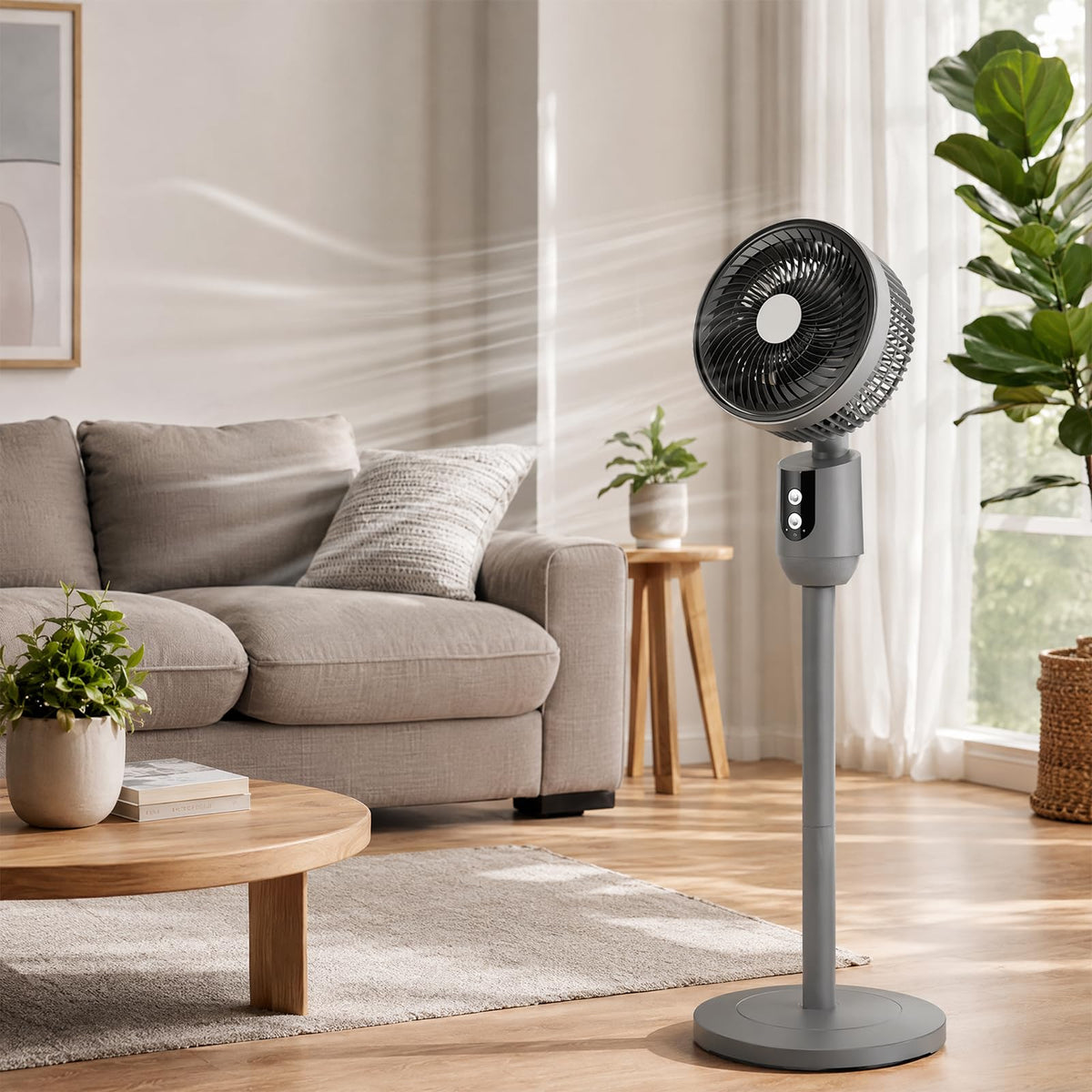 Super Quiet Adjustable Pedestal Fan T636