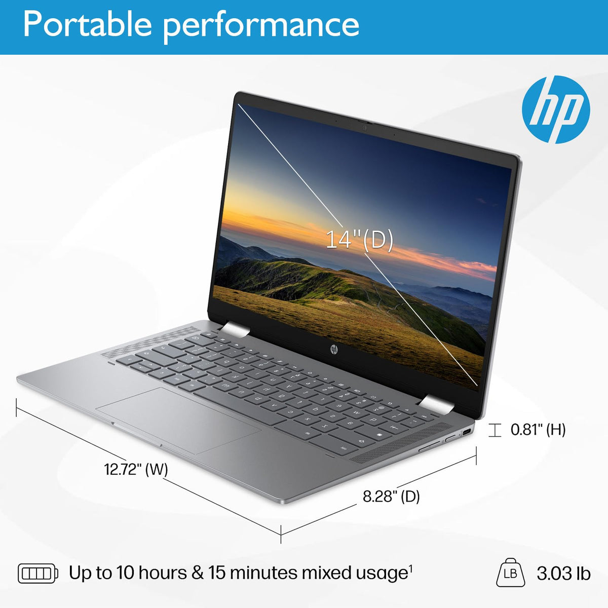 14" 2 in 1 Touchscreen Chromebook Y384586