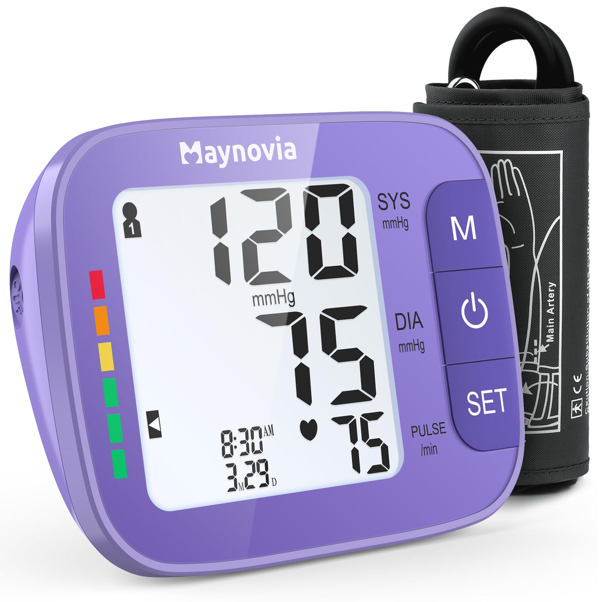Upper Arm Blood Pressure Monitor 8.6-16.5 in Cuff Purple R434067