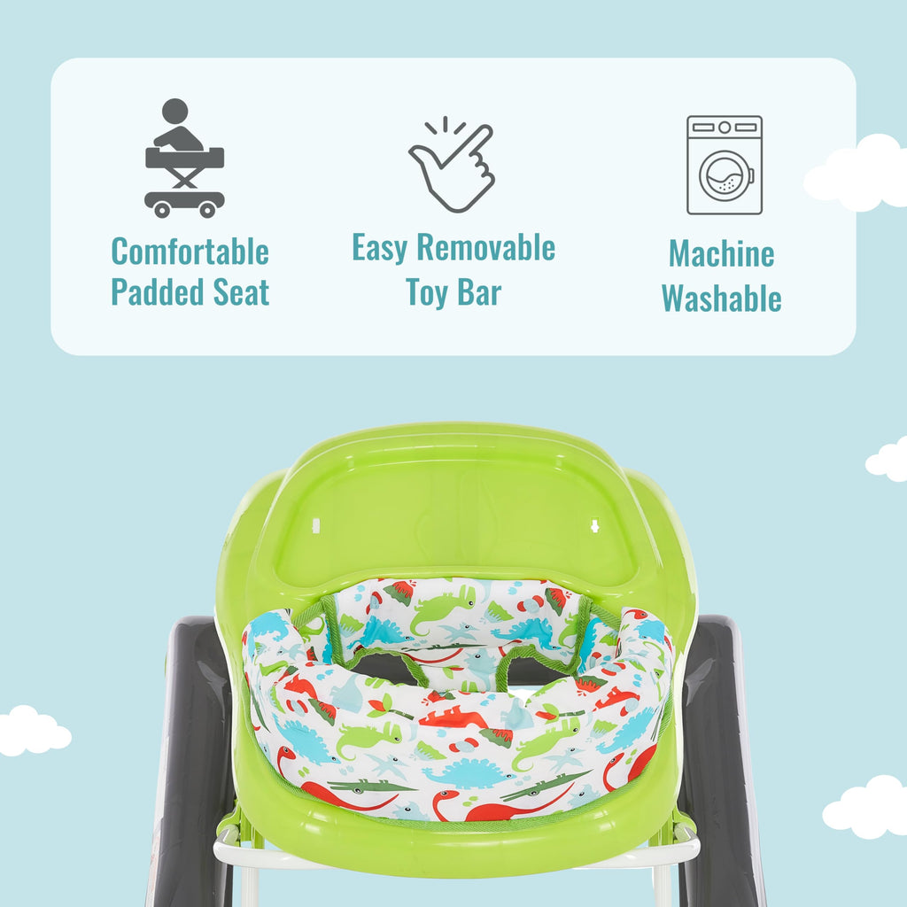 2-in-1 Convertible Baby Walker with Adjustable Seat X136004