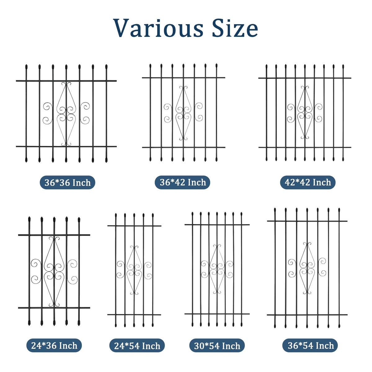 Black Window Bar Guard V640