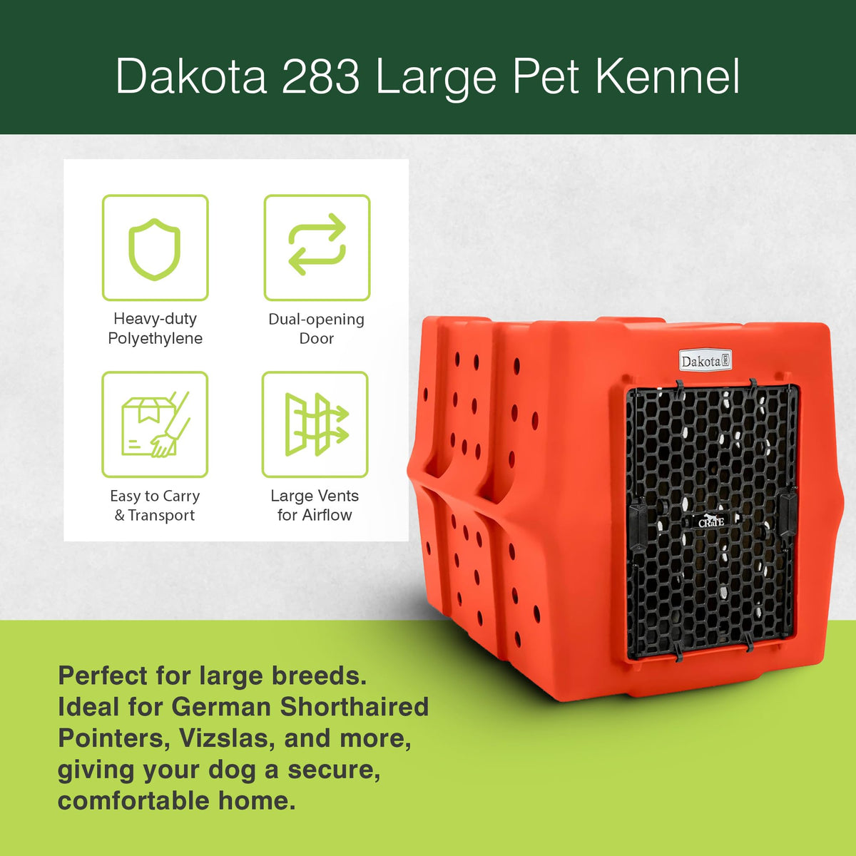 Orange Large Dog Crate D40215