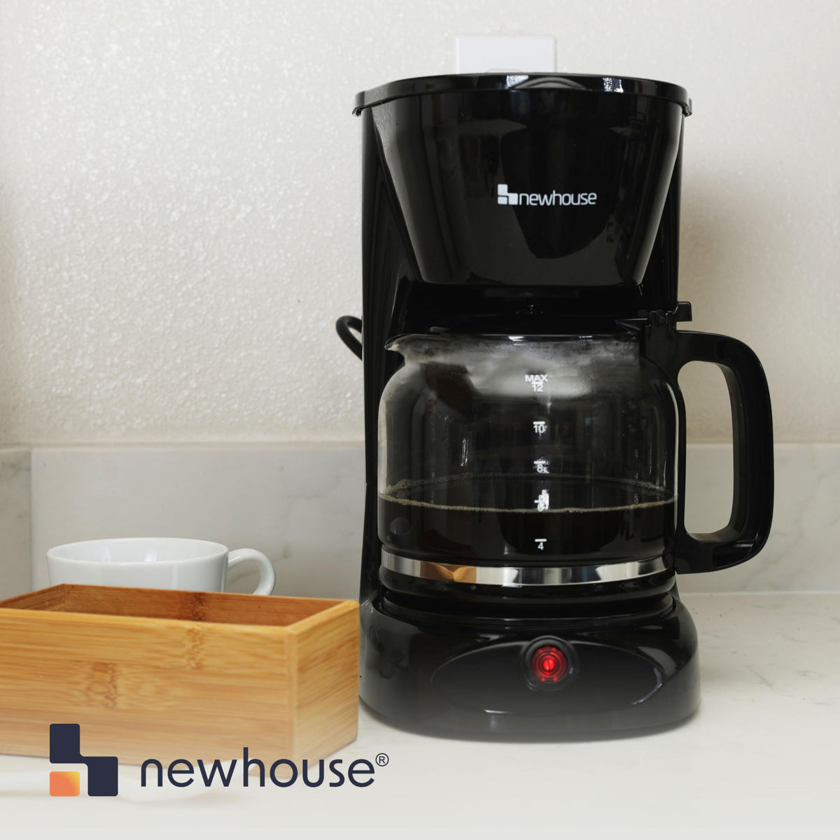 12 Cup Electric Coffee Maker with Auto Shut Off L476