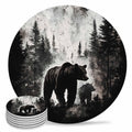 Black Bear Ceramic Coasters Set of 6 Y227
