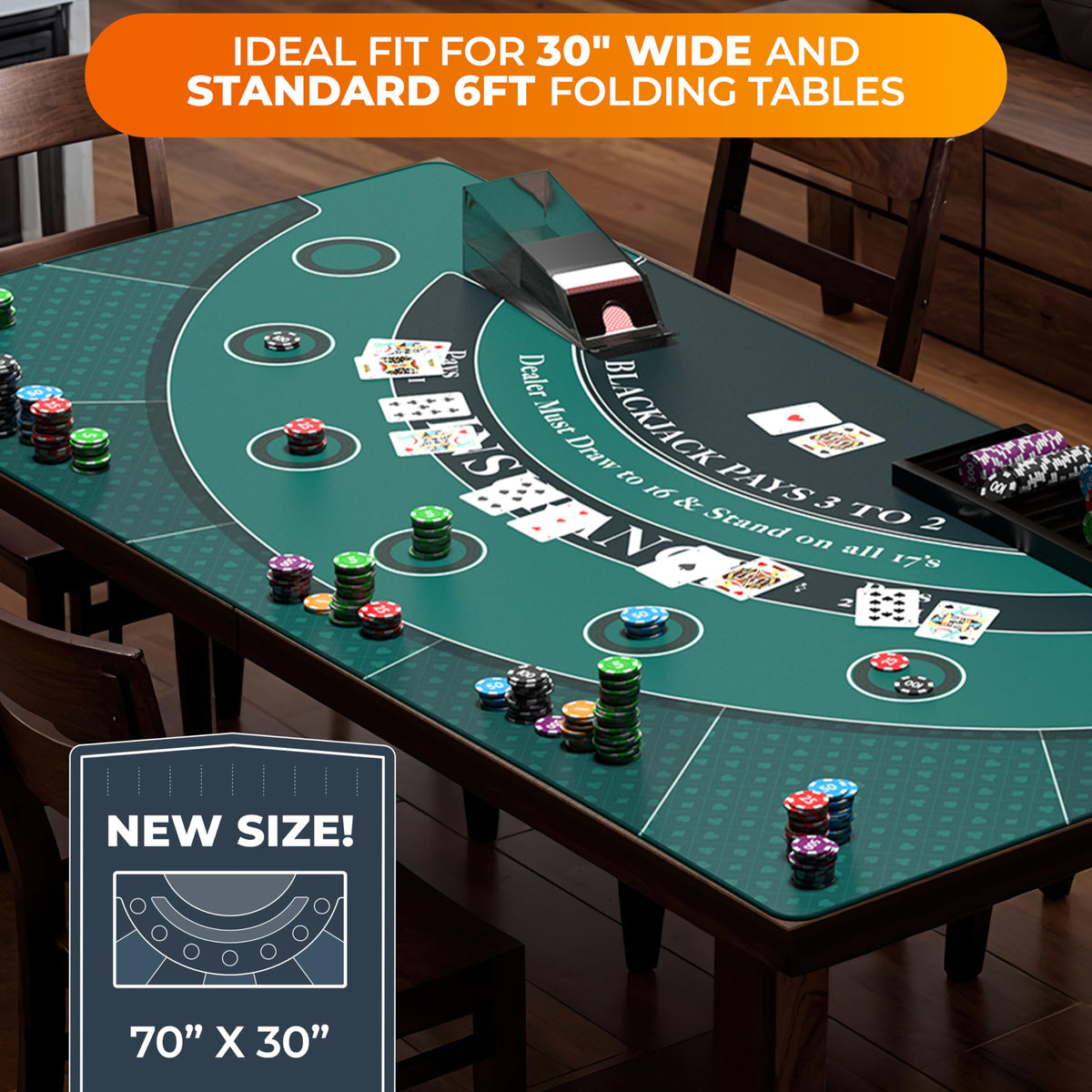Blackjack Mat 70" x 30" M379129