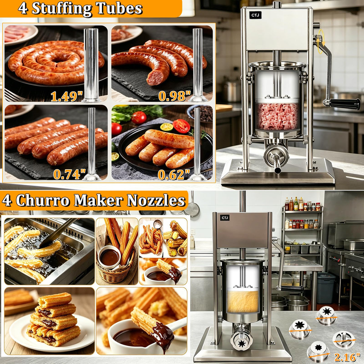 Stainless Steel Sausage & Churro Maker G73265