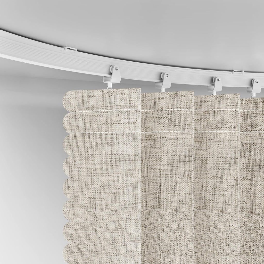 Blackout Room Divider Curtains Cream White W100 x L84 1 Pack O96845