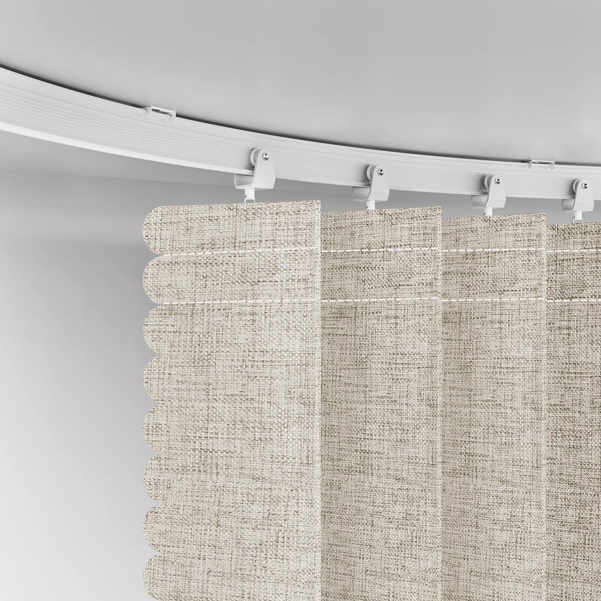 Blackout Room Divider Curtains Cream White W100 x L84 1 Pack O96845