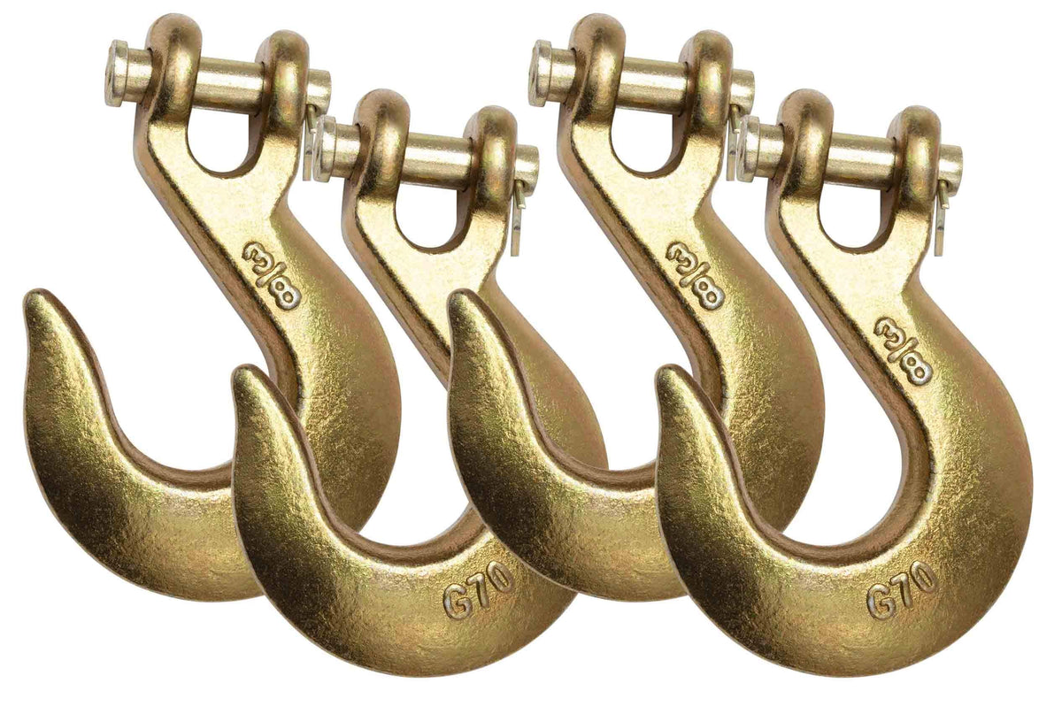 4 Pack 3/8" Grade 70 Clevis Slip Hook Y70072