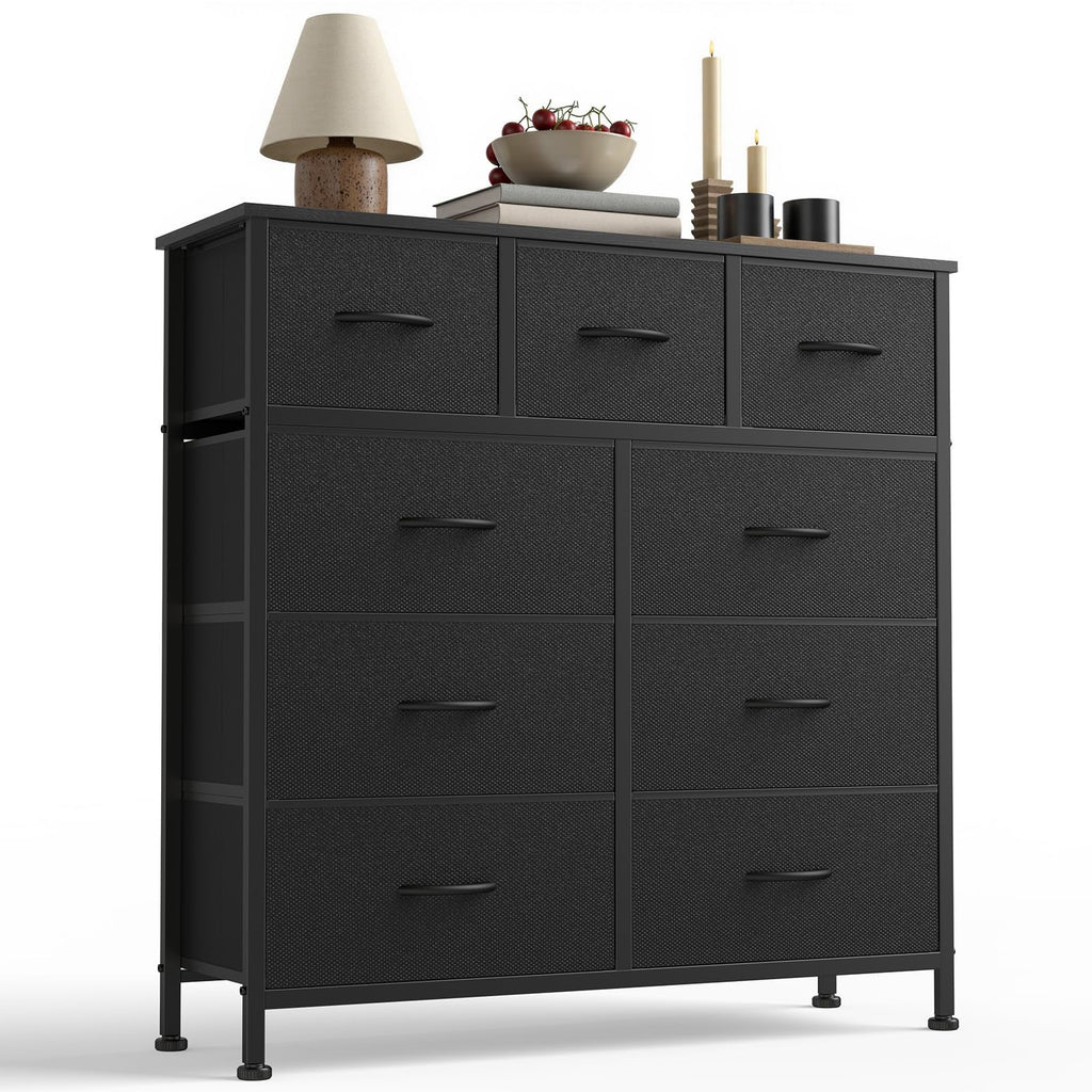 9 Drawers Fabric Dresser L155