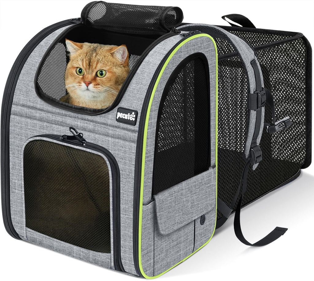 Expandable Cat Carrier Backpack with Breathable Window T980076