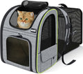 Expandable Cat Carrier Backpack with Breathable Window T980076