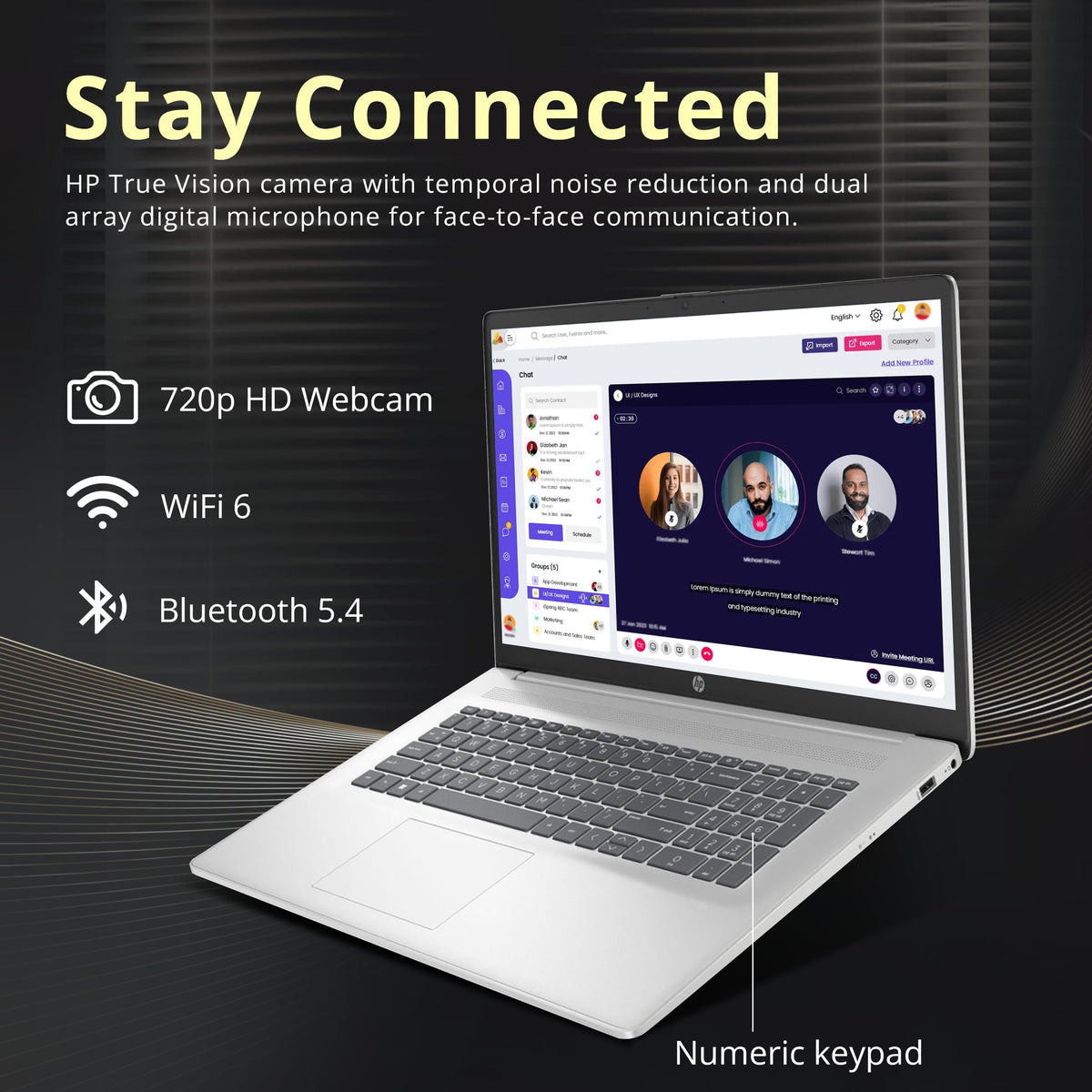 17.3" HD+ Touchscreen Laptop, AMD Ryzen 5, 16GB RAM, 1.5TB Storage, Silver B659615