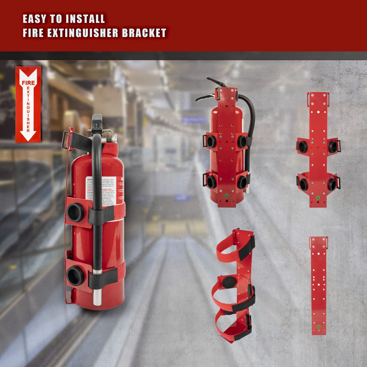 Fire Extinguisher Mounting Bracket for 2.5lb & 5lb Extinguishers D80122
