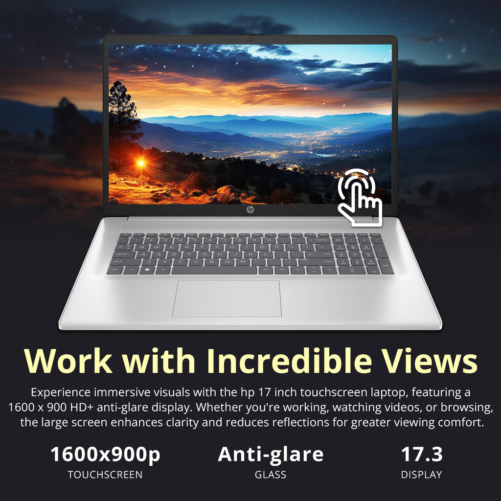 17.3" HD+ Touchscreen Laptop, AMD Ryzen 5, 16GB RAM, 1.5TB Storage, Silver B659615