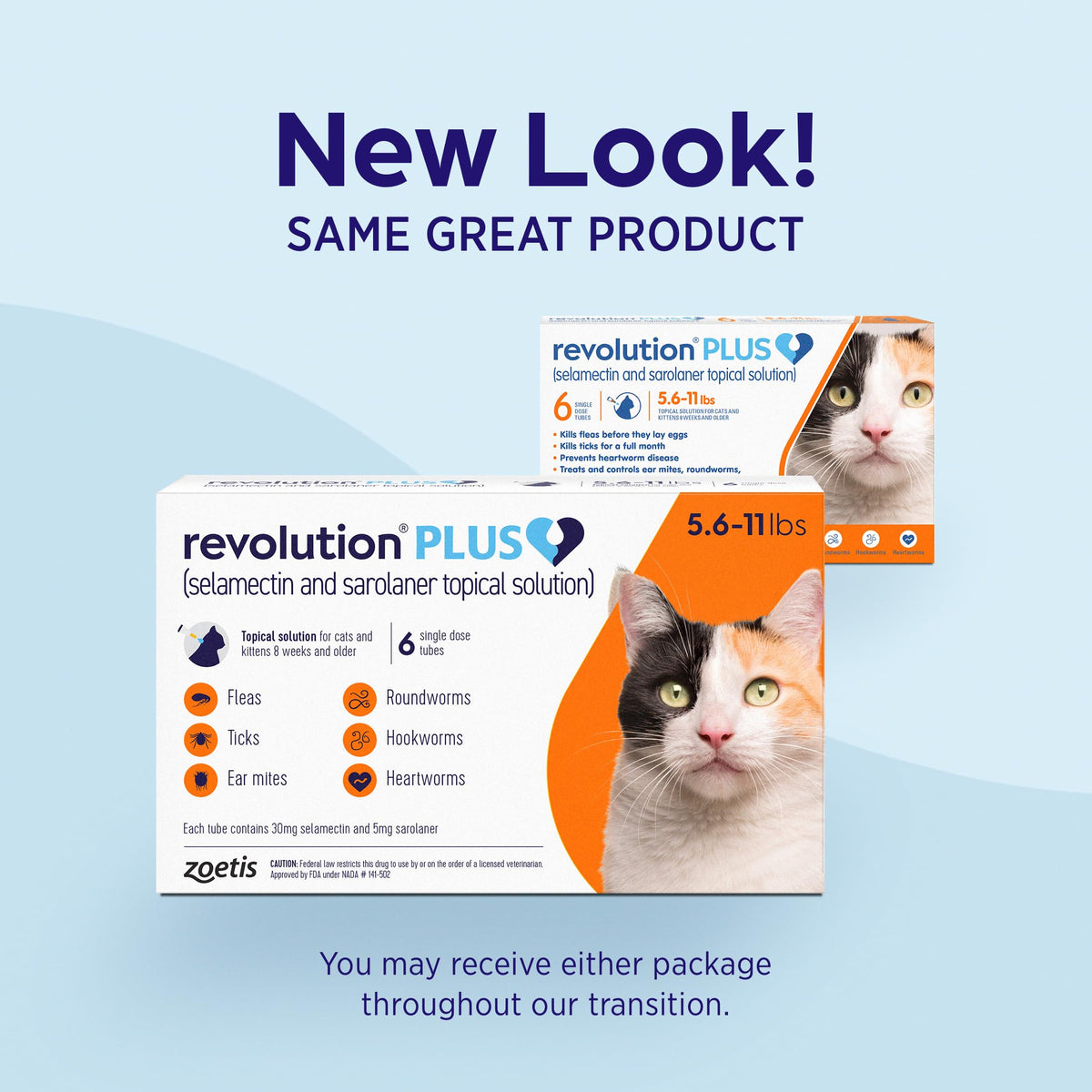 Topical Solution for Cats 5.6-11 lbs 1-Month Supply F42524