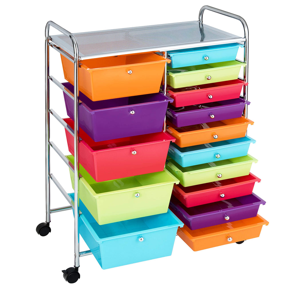 15 Drawer Rolling Storage Cart T86940