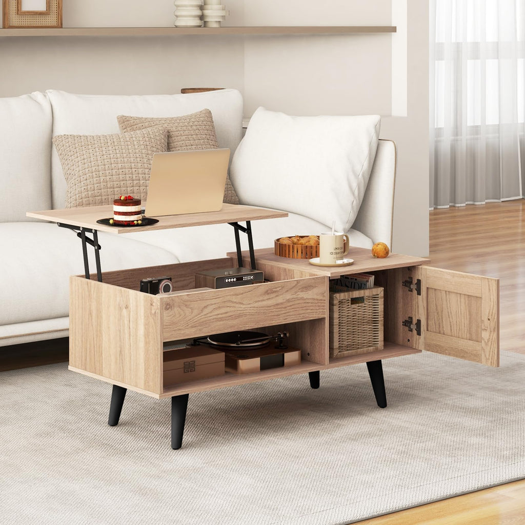 Lift Top Coffee Table with Storage and Hidden Compartment Z489