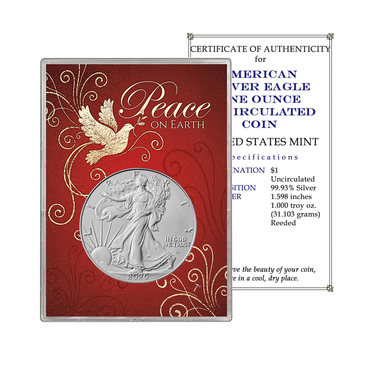 2026 U.S. Silver Eagle 1 oz Brilliant Uncirculated Dollar J21264