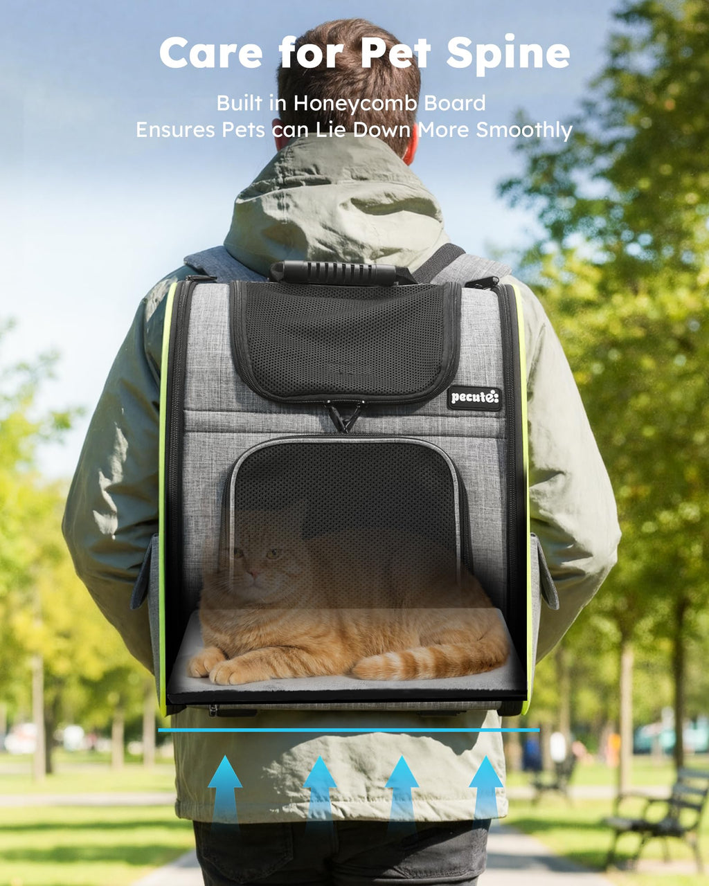 Expandable Cat Carrier Backpack with Breathable Window T980076