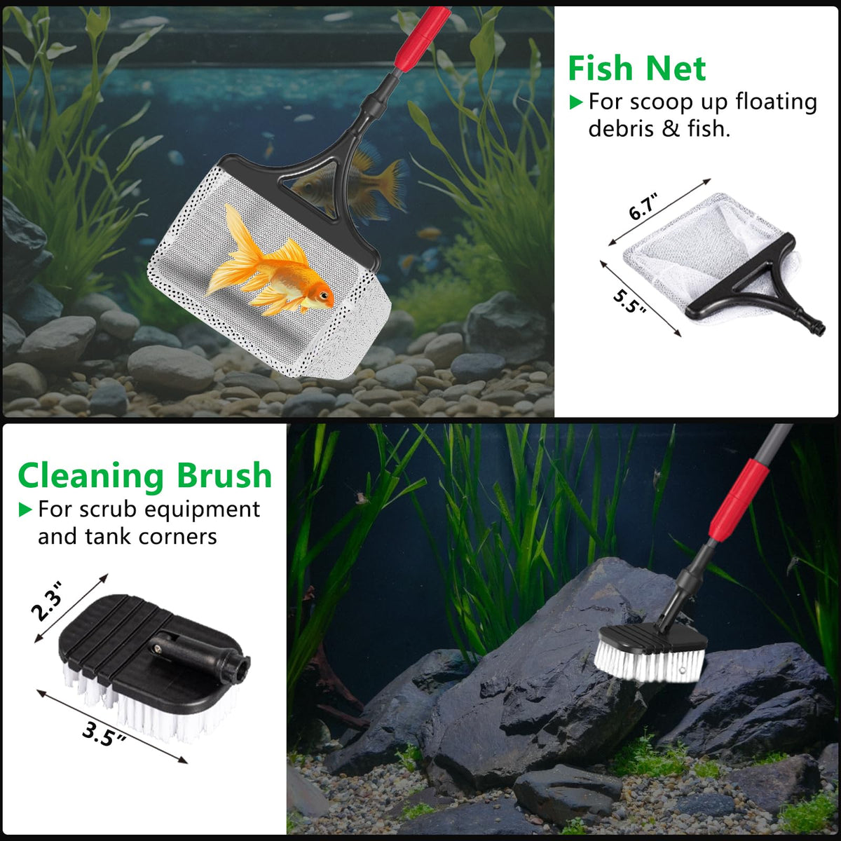 6 in 1 Fish Tank Cleaning Kit H886